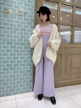 「DEICY（デイシー）のアイテム（Tシャツ/カットソー）」を使った、DEICYさん（レディース・158cm）の秋コーディネート