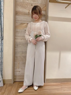 「DEICY（デイシー）のアイテム（その他パンツ）」を使った、DEICYさん（レディース・160cm）の冬コーディネート