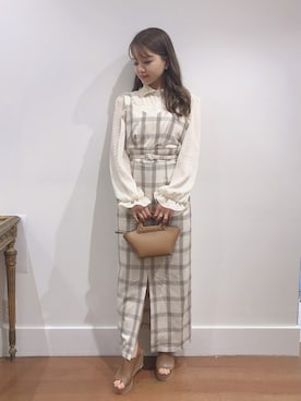 「タックブラウス」｜DEICYさん（レディース・151cm）の春コーディネート