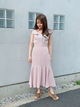 「DEICY（デイシー）のアイテム（Tシャツ/カットソー）」を使った、DEICYさん（レディース・151cm）の夏コーディネート
