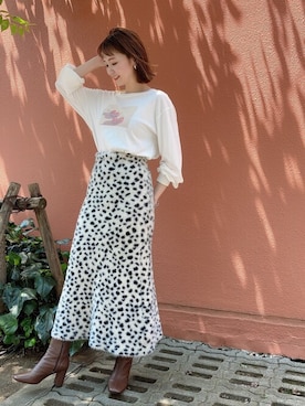 「skirt」｜「アイテム（その他シューズ）」を使った、DEICYさん（レディース・160cm）の夏コーディネート