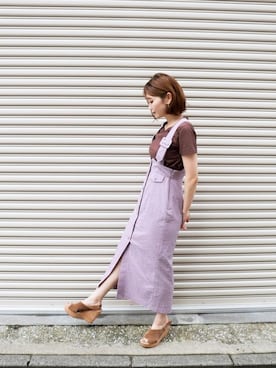 「アイテム（トップス、ブラウン系）」を使った、DEICYさん（レディース・161cm）の秋コーディネート