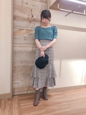 「DEICY（デイシー）のアイテム」を使った、DEICYさん（レディース・159cm）の秋コーディネート
