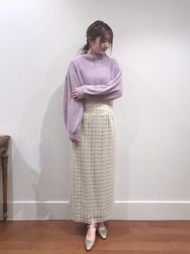 「ME COUTURE（ミークチュール）のアイテム（スカート）」を使った、DEICYさん（レディース・161cm）の秋コーディネート