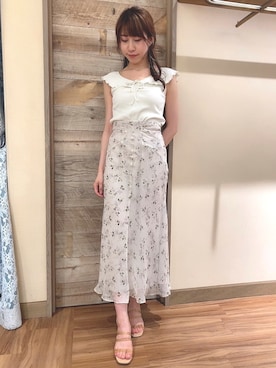 「DEICY（デイシー）のアイテム（Tシャツ/カットソー）」を使った、DEICYさん（レディース・160cm）の春コーディネート