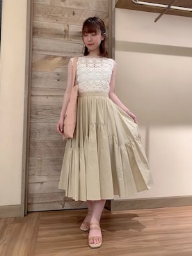 「DEICY（デイシー）のアイテム（バッグ）」を使った、DEICYさん（レディース・160cm）の春コーディネート