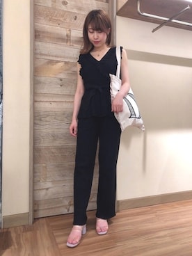 「DEICY（デイシー）のアイテム（その他パンツ）」を使った、DEICYさん（レディース・160cm）の春コーディネート