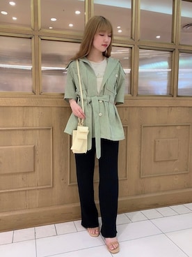 「DEICY（デイシー）のアイテム（その他パンツ）」を使った、DEICYさん（レディース・160cm）の春コーディネート