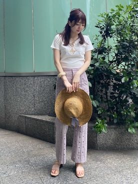 「DEICY（デイシー）のアイテム（その他パンツ）」を使った、DEICYさん（レディース・160cm）の春コーディネート