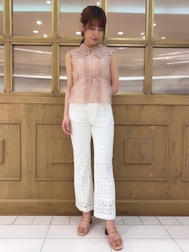 「DEICY（デイシー）のアイテム（その他パンツ）」を使った、DEICYさん（レディース・160cm）の春コーディネート
