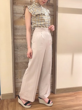 「DEICY（デイシー）のアイテム（その他パンツ）」を使った、DEICYさん（レディース・160cm）の夏コーディネート