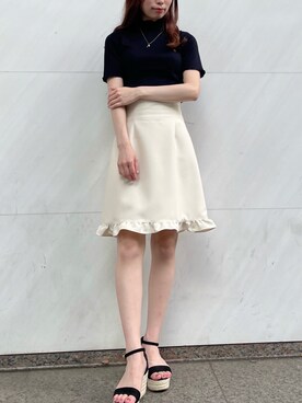 「DEICY（デイシー）のアイテム（Tシャツ/カットソー）」を使った、DEICYさん（レディース・155cm）の夏コーディネート