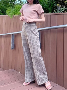 「DEICY（デイシー）のアイテム（その他パンツ）」を使った、DEICYさん（レディース・160cm）の夏コーディネート