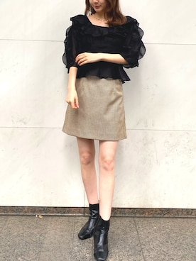 「DEICY（デイシー）のアイテム（その他パンツ）」を使った、DEICYさん（レディース・161cm）の秋コーディネート
