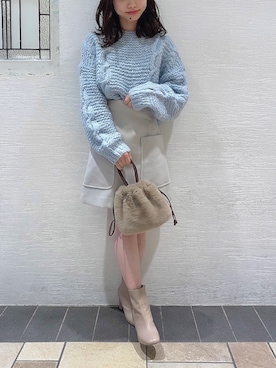 「DEICY（デイシー）のアイテム（バッグ）」を使った、DEICYさん（レディース・158cm）の秋コーディネート