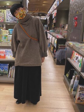 「my beautiful landlet（マイビューティフルランドレット）のアイテム（スカート）」を使った、kekekesanさん（レディース・158cm）の秋コーディネート