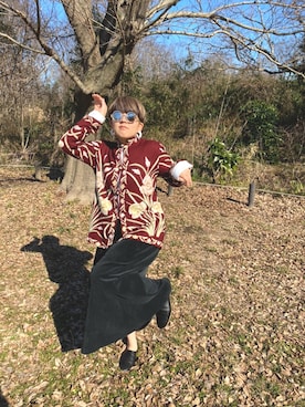 「my beautiful landlet（マイビューティフルランドレット）のアイテム（スカート）」を使った、kekekesanさん（レディース・156cm）の冬コーディネート