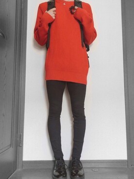 「春夏コーデ」｜「GU（ジーユー）のアイテム（ニット/セーター）」を使った、ぴーさん（メンズ・168cm）の春コーディネート