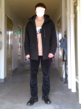 「SEVENDAYS=SUNDAY（セブンデイズサンデイ）のアイテム（スウェット）」を使った、KTRさん（メンズ・176cm）の冬コーディネート