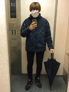 「AF1」｜「アイテム（ブルゾン）」を使った、KTRさん（メンズ・176cm）の春コーディネート