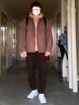 「SEVENDAYS=SUNDAY（セブンデイズサンデイ）のアイテム（パーカー）」を使った、KTRさん（メンズ・176cm）の春コーディネート