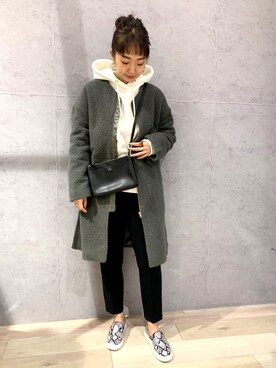 「冬アウター着回しチャレンジ」｜yopieさん（レディース・162cm）の冬コーディネート