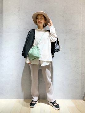「レプシィム(LEPSIM)」｜「アイテム（ブルゾン）」を使った、yopieさん（レディース・162cm）の秋コーディネート