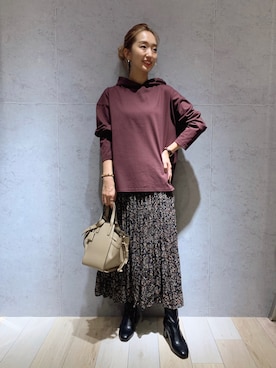 「レプシィム(LEPSIM)」｜「アイテム（パーカー）」を使った、yopieさん（レディース・162cm）の秋コーディネート