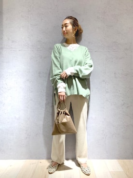 「レプシィム(LEPSIM)」｜「アイテム（ハンドバッグ）」を使った、yopieさん（レディース・162cm）の秋コーディネート