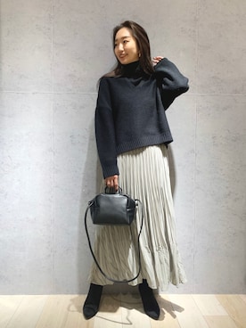 「レプシィム(LEPSIM)」｜「アイテム（ハンドバッグ）」を使った、yopieさん（レディース・162cm）の冬コーディネート