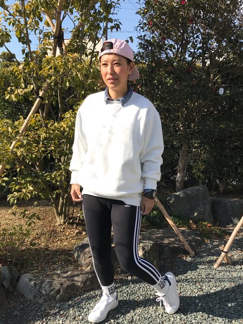 はこ Adidas Originalsのレギンス スパッツを使ったコーディネート Wear