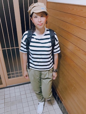 「こども ビームス（コドモビームス）のアイテム」を使った、はこさん（レディース・159cm）の夏コーディネート