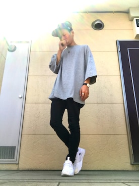 「Daniel Wellington（ダニエルウェリントン）の【Daniel Wellington】レザーバンド３６ＭＭ（アナログ腕時計）」を使った、335さん（メンズ・167cm）の春コーディネート