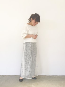 「KIWI（キィウイ）のアイテム」を使った、nakanishi_sakiさん（レディース・154cm）の春コーディネート