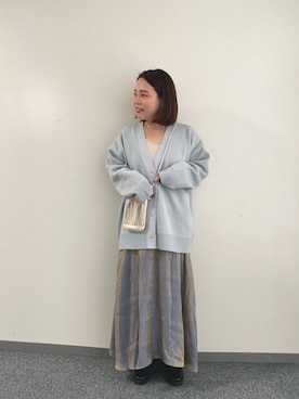 「mystic（ミスティック）のボリュームロングブーツ（ブーツ）」を使った、nakanishi_sakiさん（レディース・154cm）の冬コーディネート