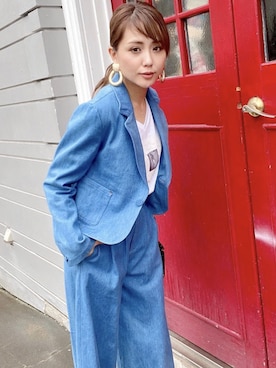 「RESEXXY（リゼクシー）のアイテム（ジャケット/アウター）」を使った、山本いさ奈さん（レディース・158cm）の秋コーディネート
