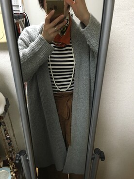 「ニッセンのアイテム（Tシャツ/カットソー、その他）」を使った、Erioさん（レディース・157cm）の冬コーディネート