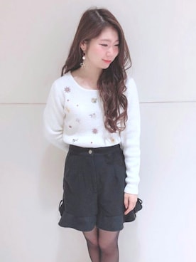 「MIIA（ミーア）のアイテム（アクセサリー）」を使った、MIIAさん（レディース・160cm）の秋コーディネート