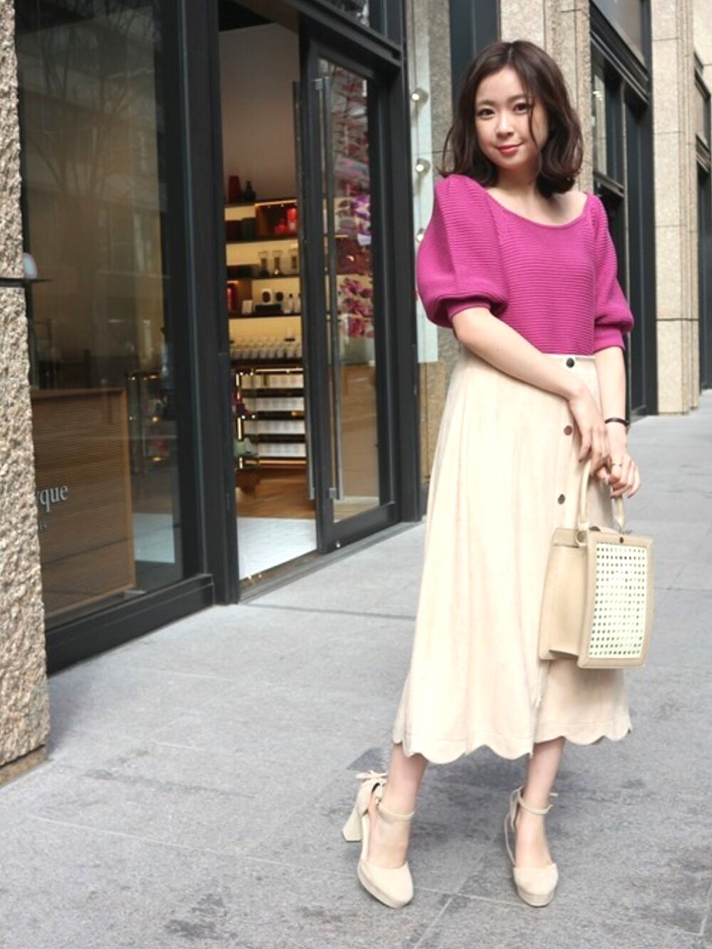 MIIA（ミーア）の「スウェードフレアスカート（スカート）」 - WEAR