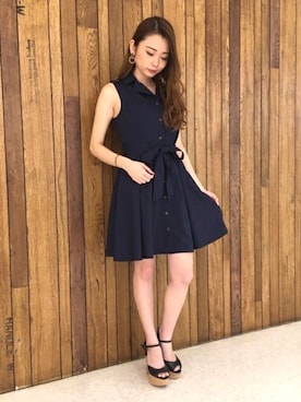 「MIIA（ミーア）のアイテム（アクセサリー）」を使った、MIIAさん（レディース・152cm）の春コーディネート