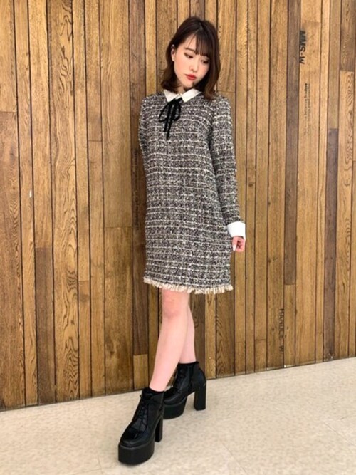 Miia Miia Official Miiaのワンピースを使ったコーディネート Wear Miia Miia Official Miiaのワンピースを使ったコーディネート Wear