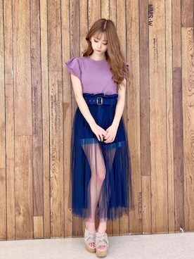 MIIAさん（レディース・160cm）の夏コーディネート