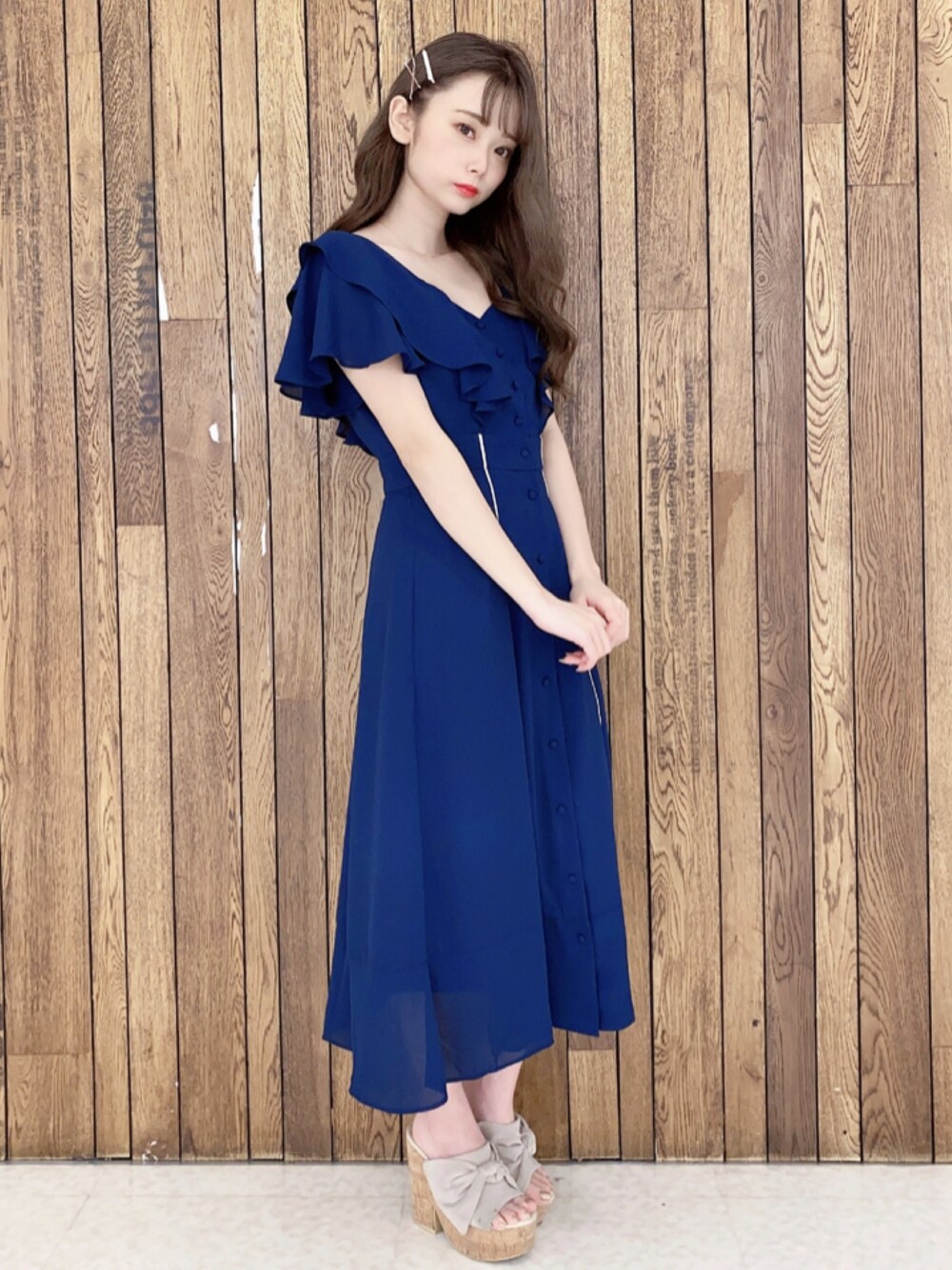 MIIA（ミーア）の「ラッフルパイピングワンピース（ワンピース）」 - WEAR