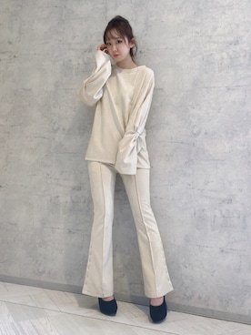 「MIIA（ミーア）のアイテム（パンツ）」を使った、MIIAさん（レディース・157cm）の冬コーディネート