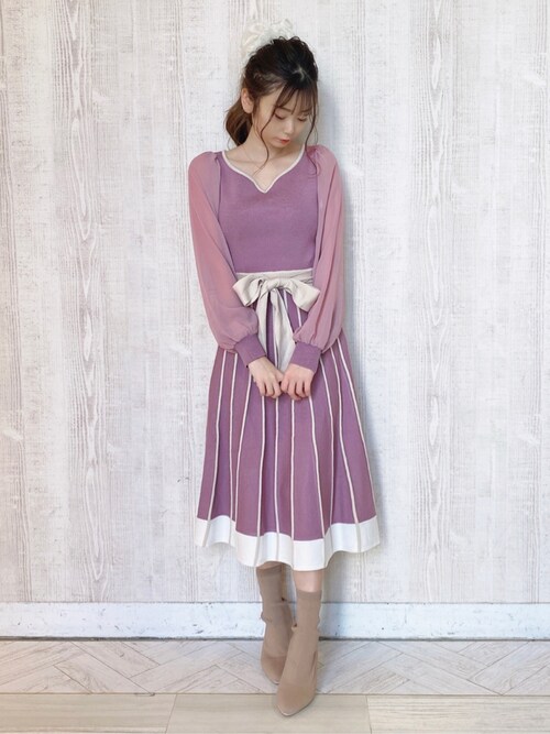 Miia Miia Official Miiaのワンピースを使ったコーディネート Wear