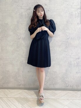 「ミニワンピ」｜MIIAさん（レディース・152cm）の春コーディネート