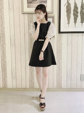 「ミニワンピ」｜MIIAさん（レディース・151cm）の夏コーディネート