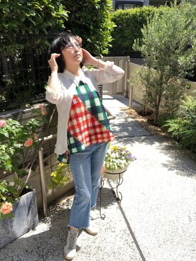 「me（ミイ）のアイテム」を使った、manapin1120さん（レディース・162cm）の春コーディネート