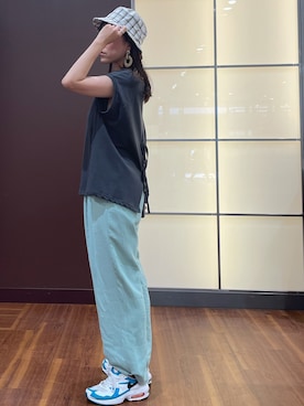 「URBAN RESEARCH Sonny Label（アーバンリサーチサニーレーベル）のアイテム（ハット）」を使った、HIRANOさん（レディース・160cm）の春コーディネート