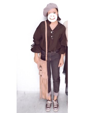 ちゃきさん（レディース・154cm）の秋コーディネート